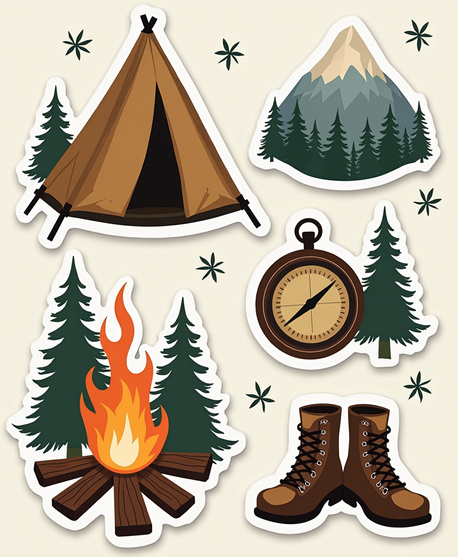 Travel & Exploration - Sticker Sheet v28